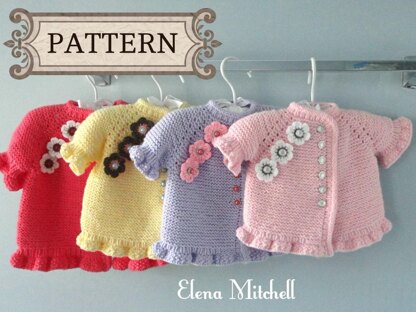 Knitting PATTERN Baby Jacket Evelyn