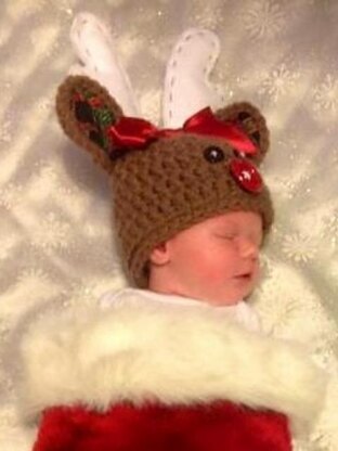 Reindeer Baby Hat