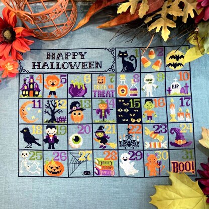 Tiny Modernist Halloween Calendar - Leaflet