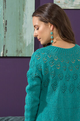 In The Pines Pullover in Universal Yarn Finn - Downloadable PDF