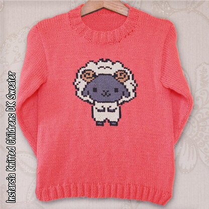 Intarsia - Chinese Zodiac - Ram Chart & Childrens Sweater