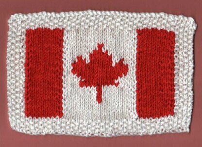 Canadian Flag Dishcloth