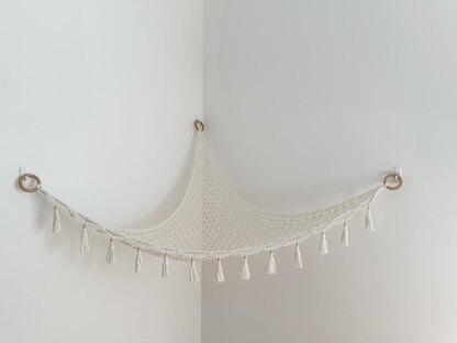 Bohemian Crochet Toy Hammock