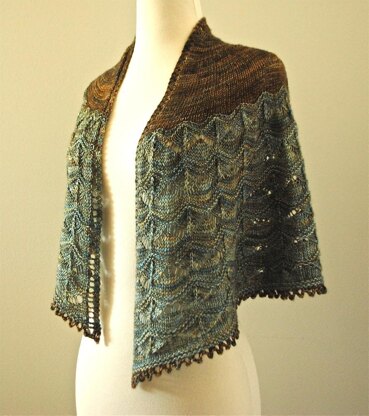 Rose harbour shawl