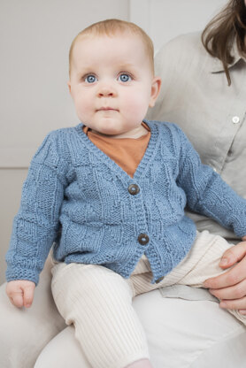 Bluebell Cardigan in Rowan Cotton Wool - RB003-00006-ENP - Downloadable PDF