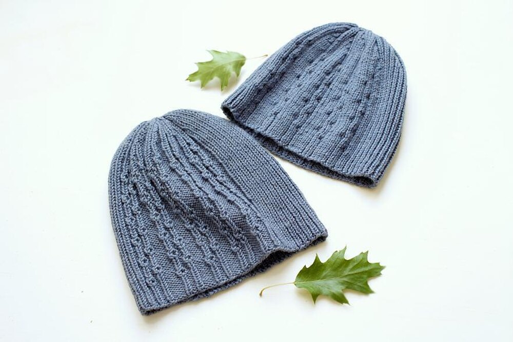 Aaron reversible hat Knitting pattern by Vicky Chan Designs