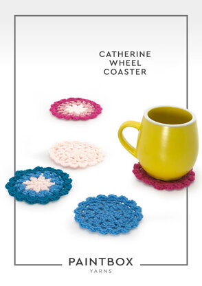 "Catherine Wheel Coaster" - Free Crochet Pattern For Home in Paintbox Yarns Simply DK