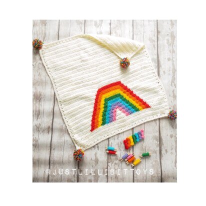 Rainbow Cuddles Baby Blanket