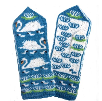 Swan Lily Mittens