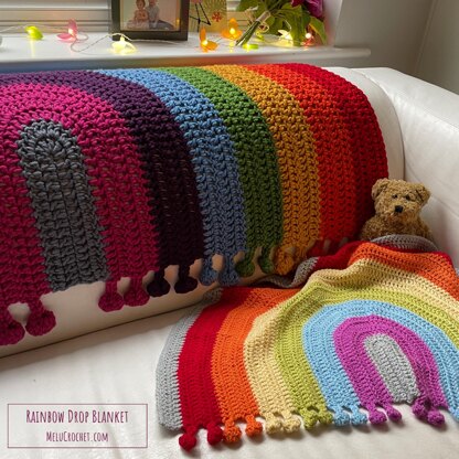 Rainbow Drop Blanket