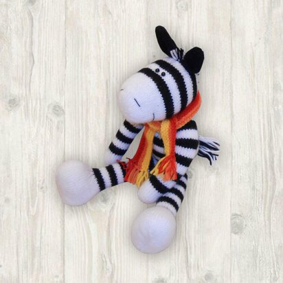 Zebra Knitting Pattern (an extremely soft, huggable and cute toy)