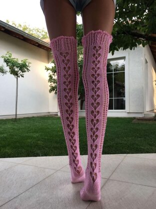 Lace Socks With Hearts