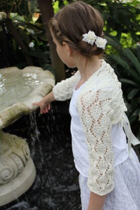 Girls lace shrug