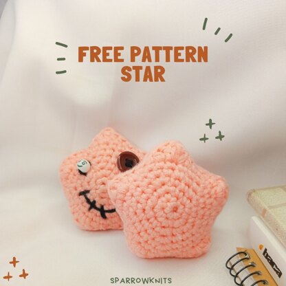 Amigurumi star free pattern