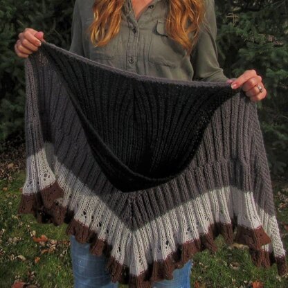 Sparrow Hooded Shawl