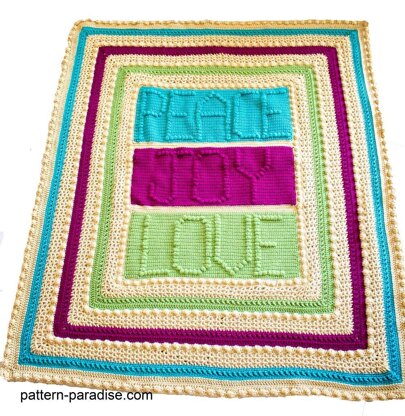 Peace, Joy & Love Throw