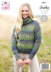Ladies Sweaters Knitted in King Cole Autumn Chunky - 5811 - Downloadable PDF