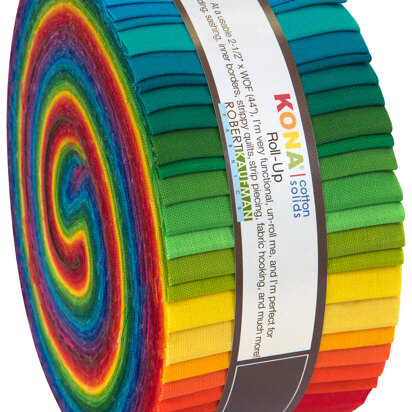 Robert Kaufman Kona Cotton Solids 2.5in Strip Roll - RU-228-41