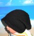 Baby Black Roll Brim Slouch