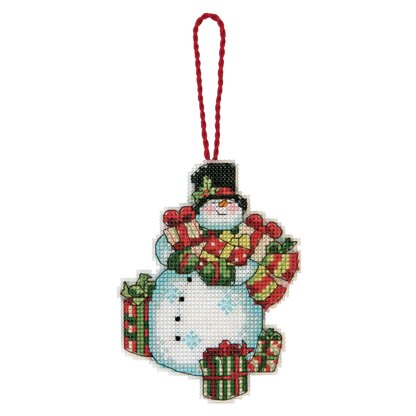 Dimensions Counted Cross Stitch Kit: Decoration: Snowman - 8 x 11cm (3.25 x 4.25in) 