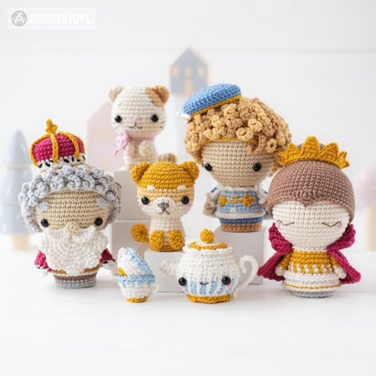 Royal Family Crochet Pattern by AradiyaToys Shiba Inu Amigurumi Tutorial King DIY Handmade Queen Animals Crochet Patterns (Olka Novytska)