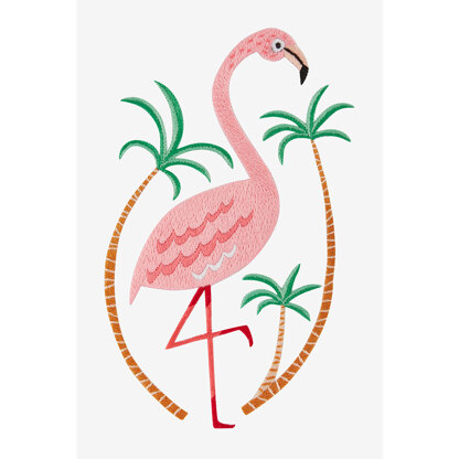 Flamingo in DMC - PAT0524 - Downloadable PDF