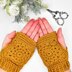 Granny Flower Fingerless Gloves