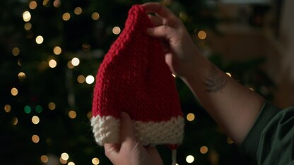 Santa Hat Knitting Pattern