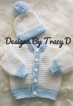 Frankie unisex baby knitting pattern 3 sizes 0-12mths