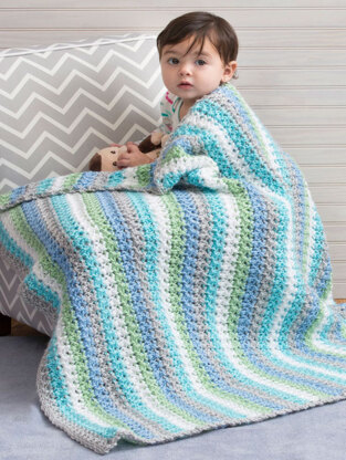 Cuddle Me Blanket in Red Heart Soft Baby Steps Solids - LW4558 - Downloadable PDF