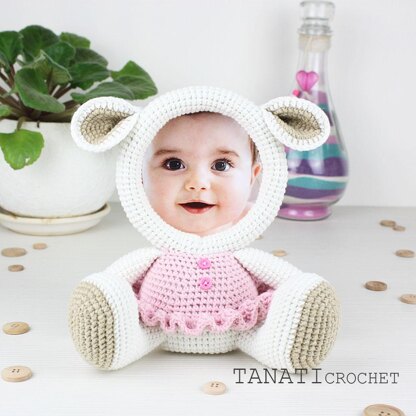 Crochet Pattern of Photo Frame LAMB