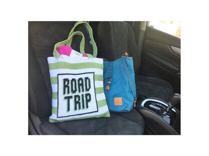 Road Trip Stripes Tote Bag