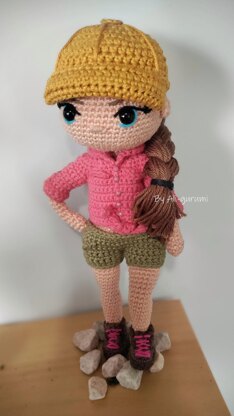 Hiking Girl Doll with cap