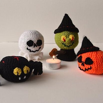 Halloween Crochet Pattern, Halloween Amigurumi, Ghost Crochet Pattern, Witch Crochet Pattern, Pumpkin Crochet Pattern, Spider Crochet Pattern, Jack O Lantern Crochet Pattern