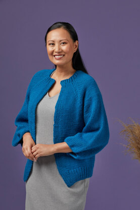 1242 Patagonia -  Cardigan Knitting Pattern for Women in Valley Yarns Berkshire Bulky by Valley Yarns