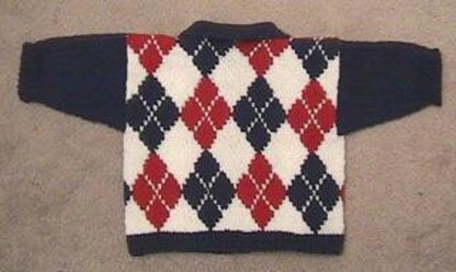 Baby Argyle Cardigan Knitting pattern by Kathleen Sperling