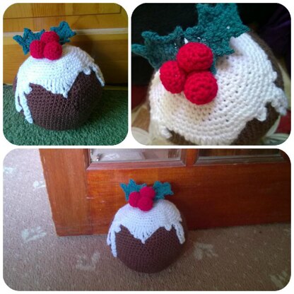 Crochet Pattern Christmas Pudding door stop