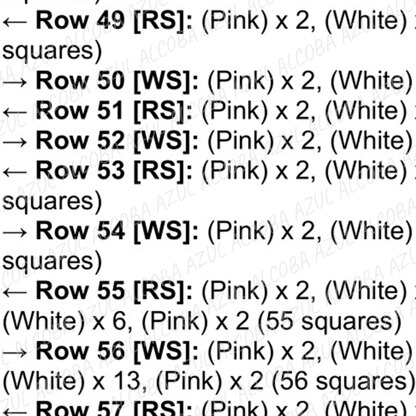 60x60 squares Pink Piggy Blanket Baby Room Decor C2C Crochet Pattern