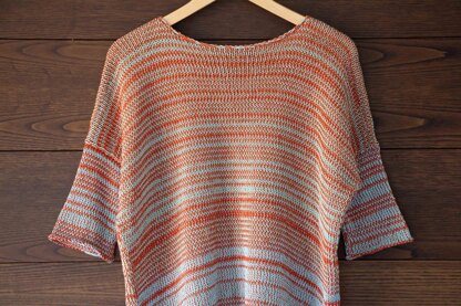 Machine Knitting Pattern Loose summer cotton sweater