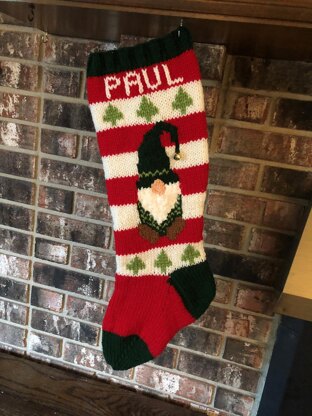 Gnome Christmas Stocking