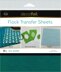 Therm O Web Deco Foil Flock Transfer Sheets 6"X6" 6/Pkg - Teal Waters