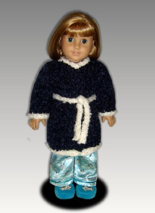 Bathrobe for American Girl and 18 inch dolls, 110