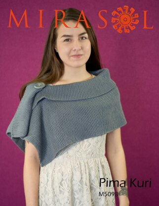 Garter Stitch Wrap in Mirasol Pima Kuri - M5098