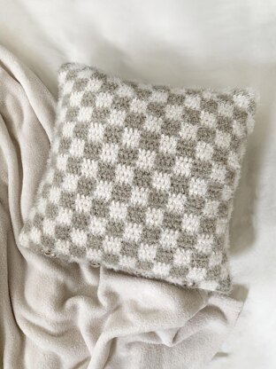Balanced Checkered Pillow Cover