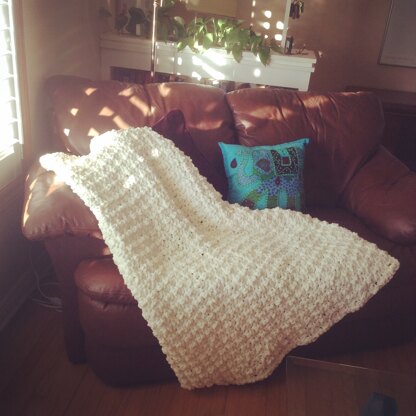 Pebble Stitch Throw