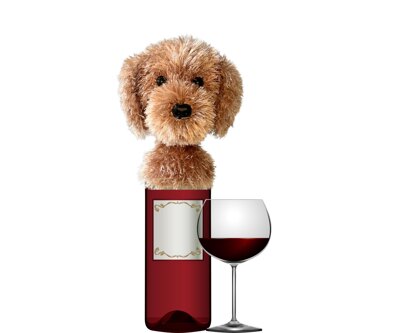 Goldendoodle Wine Topper