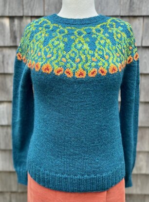 Isabella's Nasturtiums Pullover