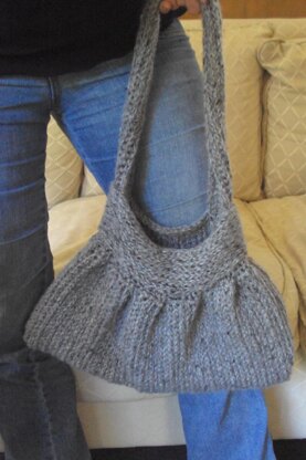 Knit-Look Crocheted Handbag