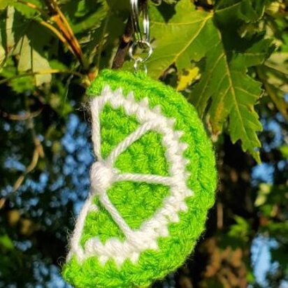 Crochet Fruit Slice Keychain Pattern