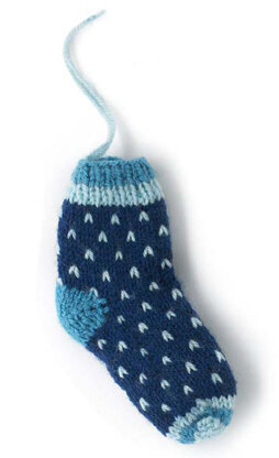 "Merry Stocking" - Stocking Knitting Pattern For Christmas in Paintbox Yarns Simply DK - DK-XMAS-KNIT-002